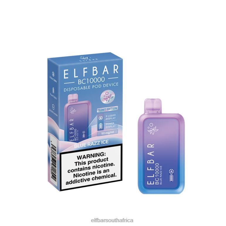 B8D2Z10 ELFBAR Best Flavor Disposable Vape BC10000 Top Sale Blue Razz Ice