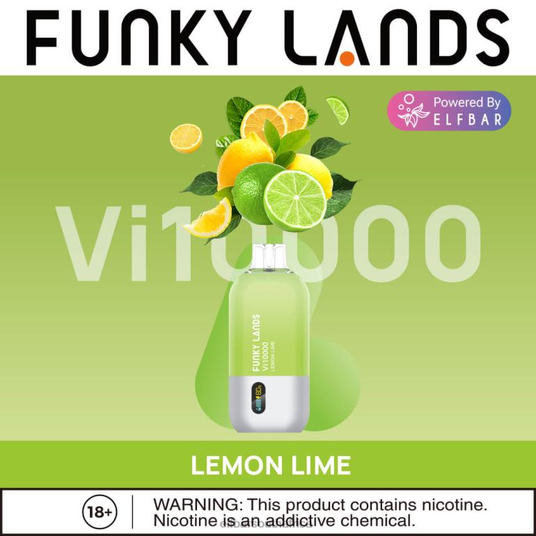 B8D2Z152 ELFBAR Funky Lands Best Flavor Disposable Vape Vi10000 Iced Series Watermelon Raspberry Duo Ice