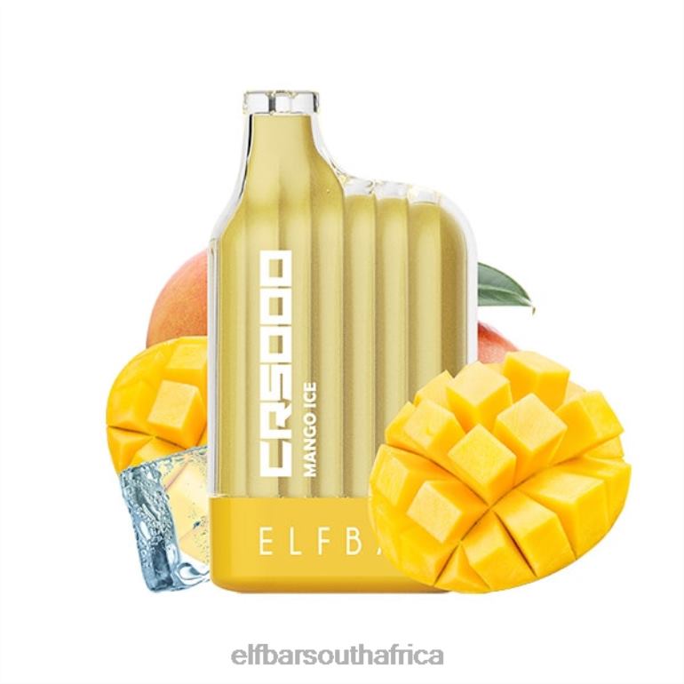 B8D2Z30 ELFBAR CR5000 Disposable Vape 5000 Puffs Mango Ice