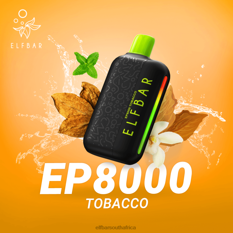 B8D2Z61 ELFBAR Disposable Vape New EP8000 Puffs Tobacco