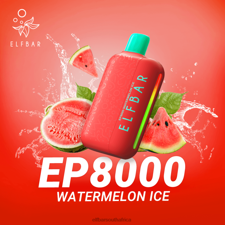 B8D2Z62 ELFBAR Disposable Vape New EP8000 Puffs Watermelon Ice