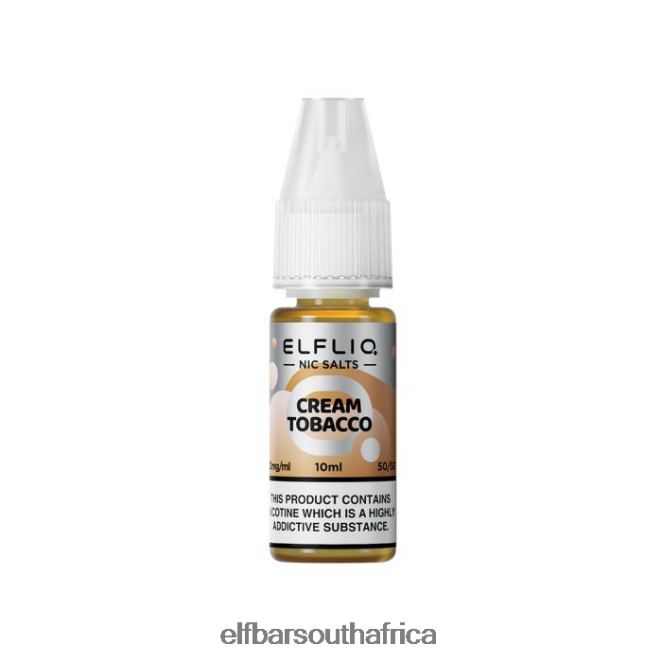 ELFBAR ELFLIQ Cream Tobacco Nic Salts -10ml-10 mg/ml 402LXZ211