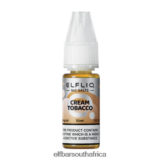 ELFBAR ELFLIQ Cream Tobacco Nic Salts -10ml-10 mg/ml 402LXZ211