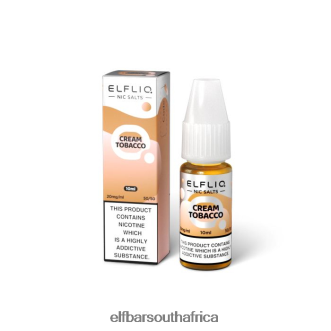 ELFBAR ELFLIQ Cream Tobacco Nic Salts -10ml-20 mg/ml 402LXZ212