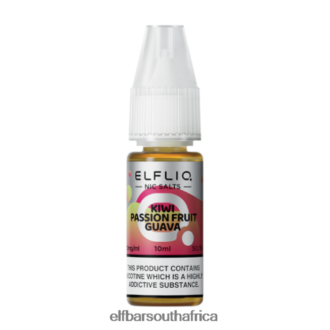 ELFBAR ELFLIQ Kiwi Passion Fruit Guava Nic Salts - 10ml-10 mg/ml 402LXZ209