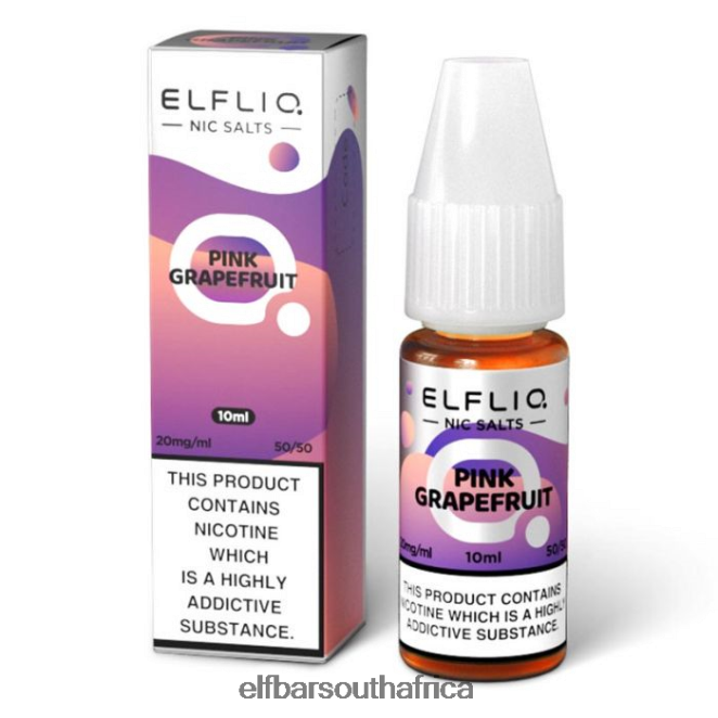 ELFBAR ELFLIQ Pink Grapefruit Nic Salts - 10ml-5mg 402LXZ201