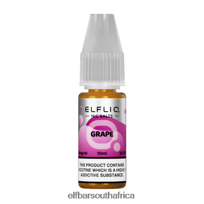 ELFBAR ElfLiq Nic Salts - Grape - 10ml-10 mg/ml 402LXZ191