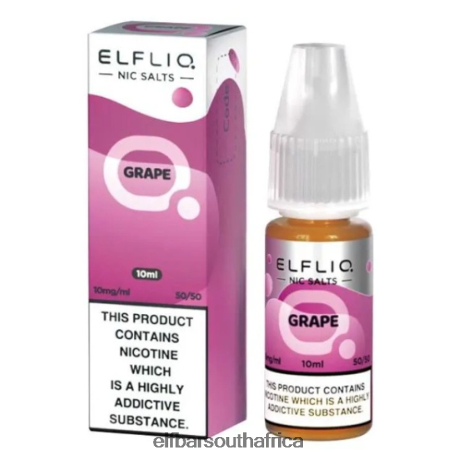ELFBAR ElfLiq Nic Salts - Grape - 10ml-5mg 402LXZ190