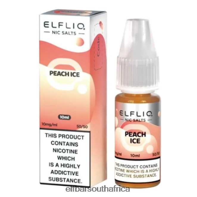 ELFBAR ElfLiq Nic Salts - Peach Ice - 10ml-10 mg/ml 402LXZ185