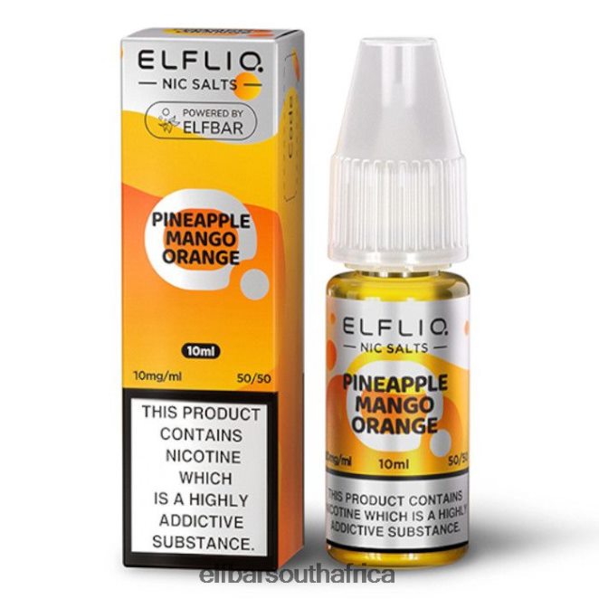 ELFBAR ElfLiq Nic Salts - Pineapple Mango Orange - 10ml-20 mg/ml 402LXZ174
