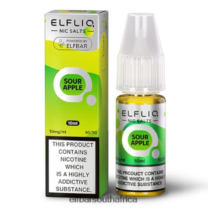 ELFBAR ElfLiq Nic Salts - Sour Apple - 10ml-10 mg/ml 402LXZ169