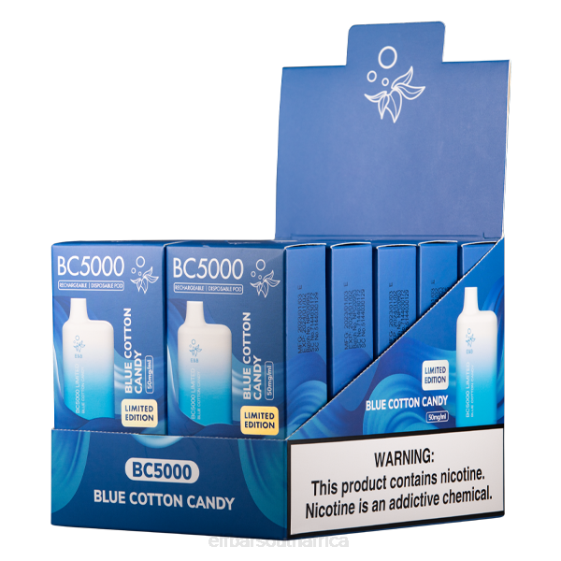 66HJ50 ELFBAR Blue Cotton Candy BC5000 Consumer - 50mg - Single