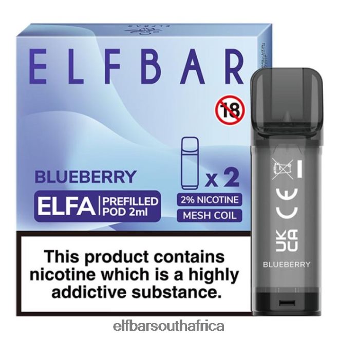 ELFBAR Elfa Pre-Filled Pod - 2ml - 20mg (2 Pack) 402LXZ106 Blueberry