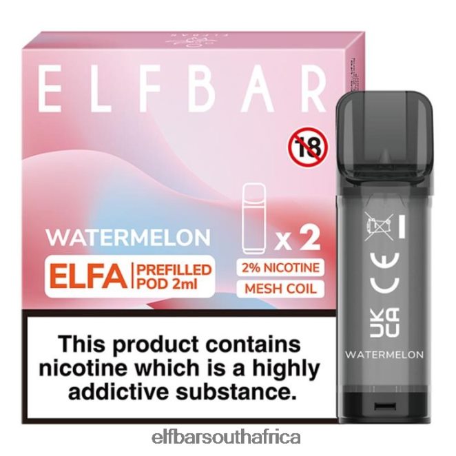 ELFBAR Elfa Pre-Filled Pod - 2ml - 20mg (2 Pack) 402LXZ108 Watermelon