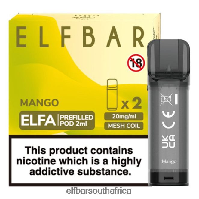 ELFBAR Elfa Pre-Filled Pod - 2ml - 20mg (2 Pack) 402LXZ118 Mango