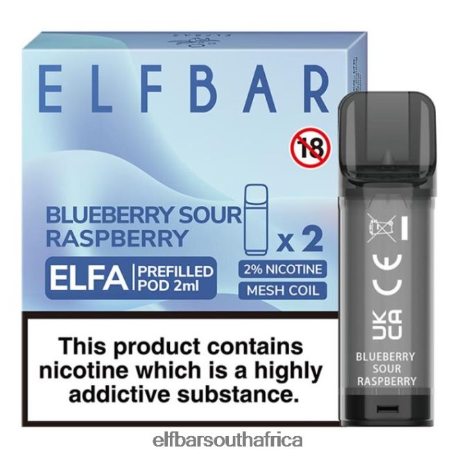 ELFBAR Elfa Pre-Filled Pod - 2ml - 20mg (2 Pack) 402LXZ130 Strawberry Grape