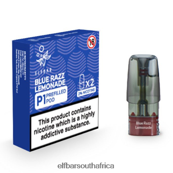 ELFBAR Mate 500 P1 Pre-Filled Pods - 20mg (2 Pack) 402LXZ154 Blue Razz Lemonade
