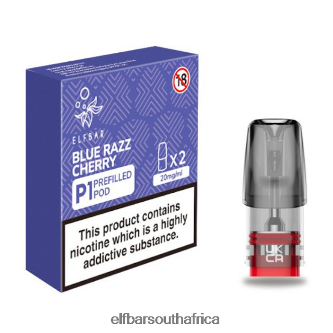 ELFBAR Mate 500 P1 Pre-Filled Pods - 20mg (2 Pack) Blue Razz Cherry 402LXZ165